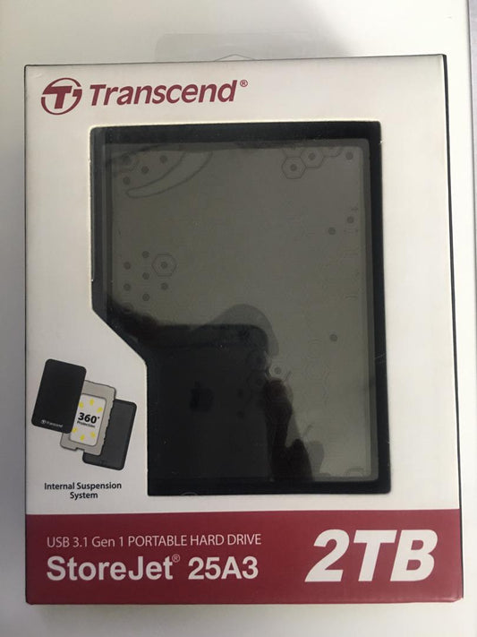 Transend USB 3.1 Gen 1 Portable Hard Drive StoreJet 25A3 2TB