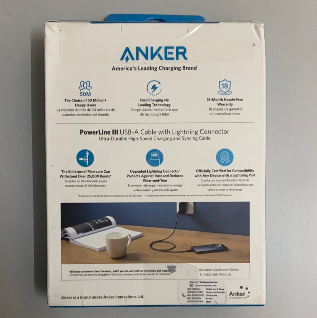 ANKER USB-A Cable with Lightning Connector