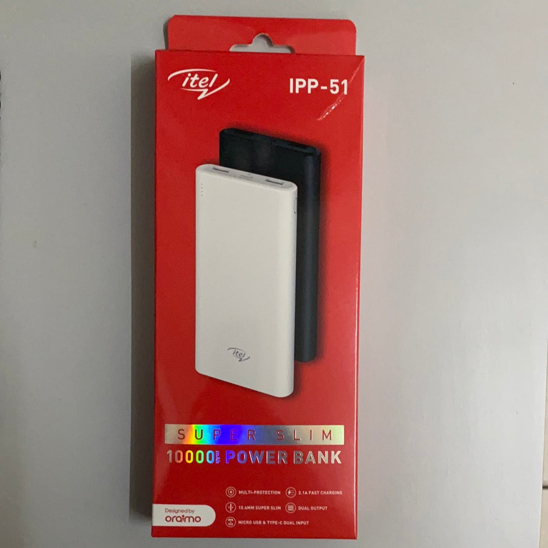 Itel 10000mAh Power Bank