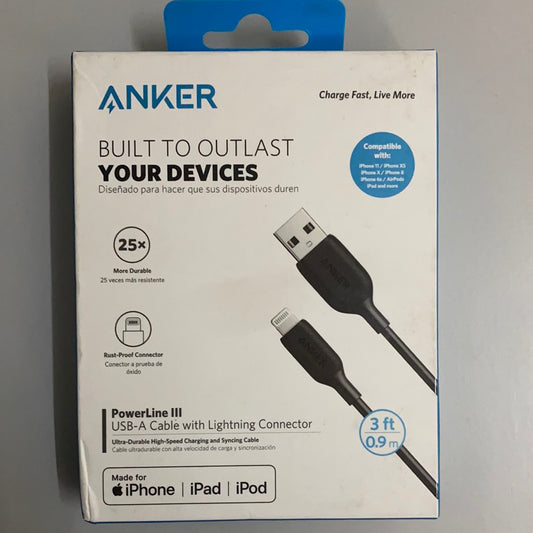 ANKER USB-A Cable with Lightning Connector