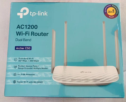 TP Link Archer C50 Dual Band WiFi Router