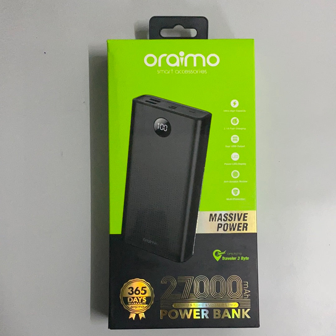 Oraimo Traveler 3 Byte 27000mAh Power Bank