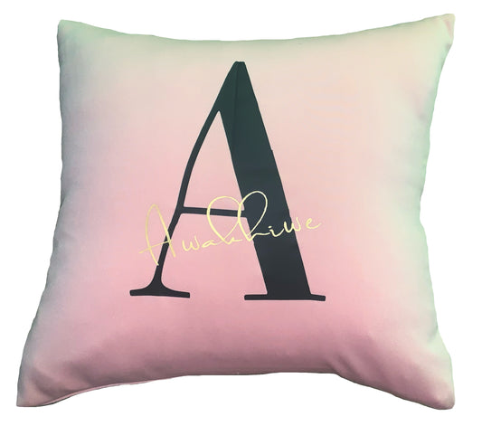 Letter & Name Personalised Cushion